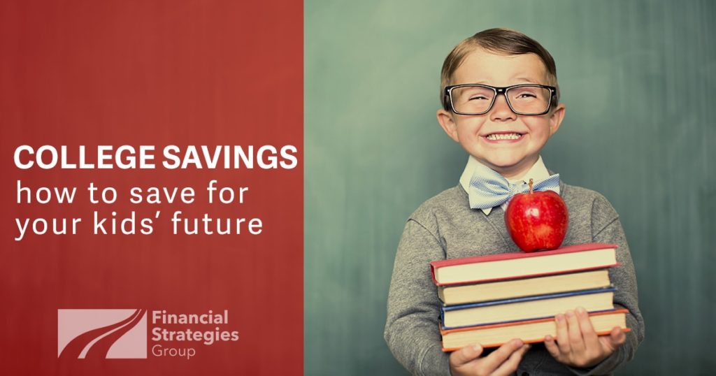 College Savings article with picture of young boy holding books
