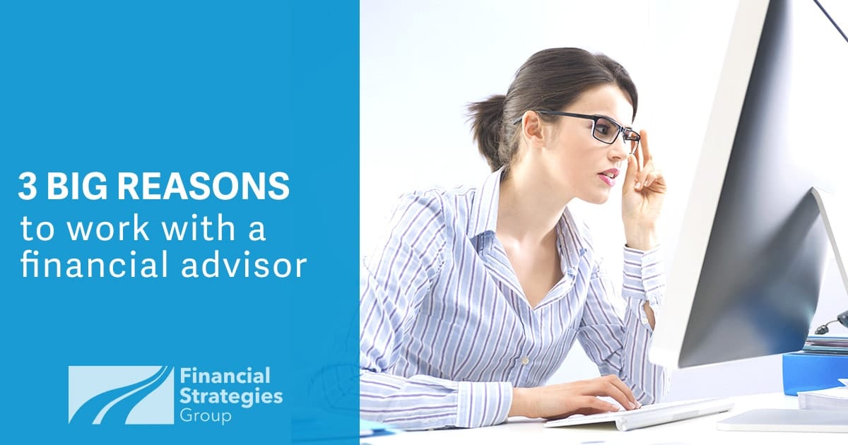 3 Big Reasons to Work With A Financial Advisor - woman at computer screen trying to figure out investing