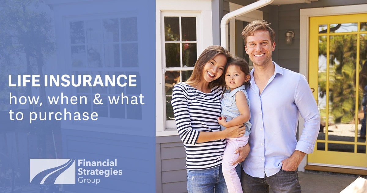Life Insurance Basics - family together in front of new home